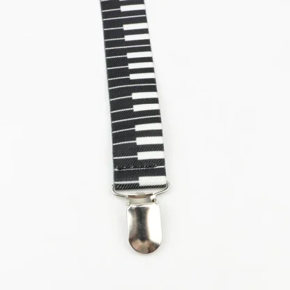 Printed Men's Suspenders with Clips - Image 5
