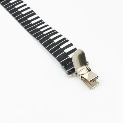Printed Men's Suspenders with Clips - Image 6