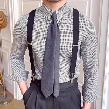Adjustable X-Back Suspenders with Strong Clips - Image 2