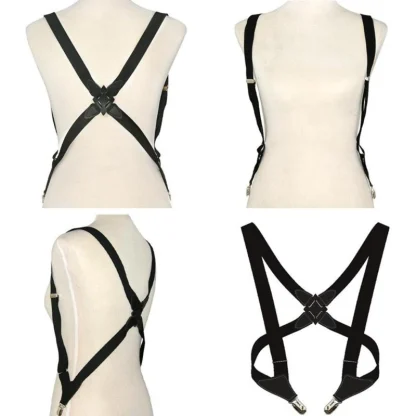 Criss Cross Back Suspender with Durable Clips - Image 5