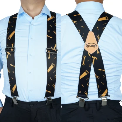 Heavy Duty Suspender with Tape Measure Pattern - Image 8