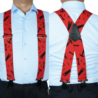Heavy Duty Suspender with Tape Measure Pattern - Image 7