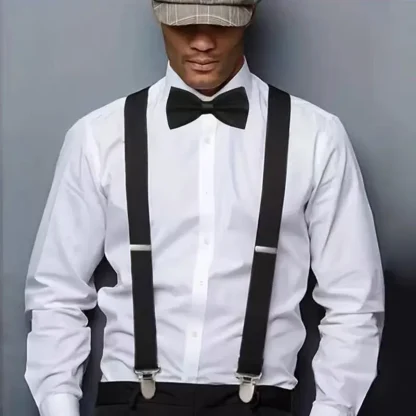 Adjustable X-Back Suspenders with Strong Clips - Image 3