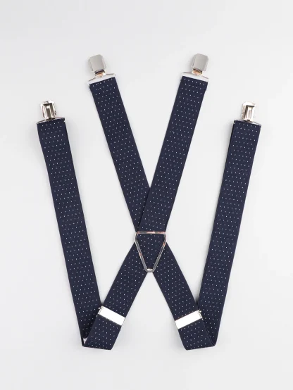 Elastic Suspender with Mini Dot Pattern - Image 2