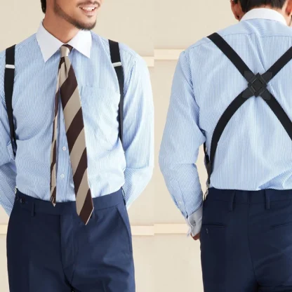 Criss Cross Back Suspender with Durable Clips - Image 2