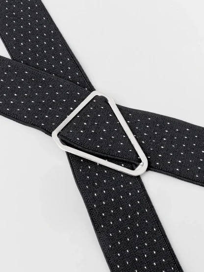 Elastic Suspender with Mini Dot Pattern - Image 5