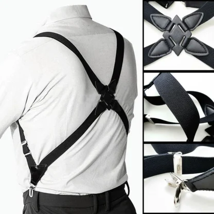 Criss Cross Back Suspender with Durable Clips - Image 7