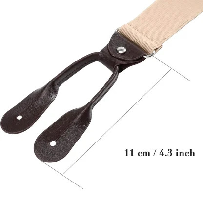 Vintage-style Suspender with Trimmed Button - Image 11