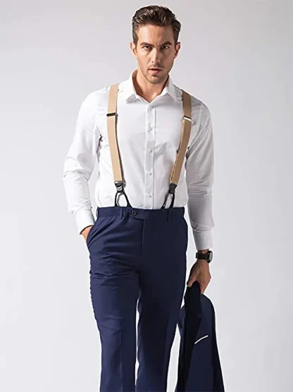 Vintage-style Suspender with Trimmed Button - Image 8
