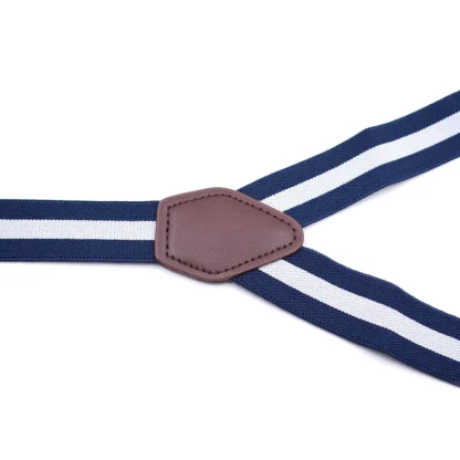 Classic Clip-On Suspender with Stripe Pattern - Image 6