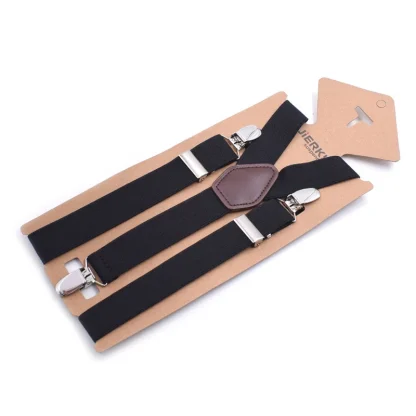 Classic Clip-On Suspender with Stripe Pattern - Image 3