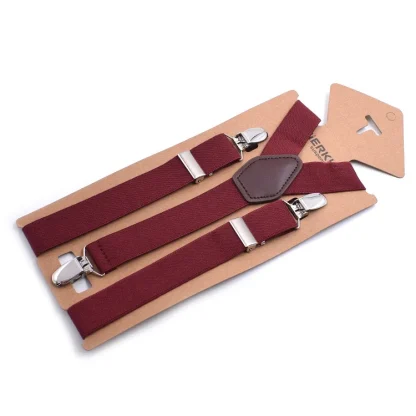 Classic Clip-On Suspender with Stripe Pattern - Image 9
