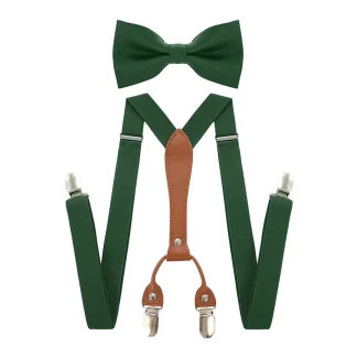 Y-shaped Adjustable Suspender with Bowtie