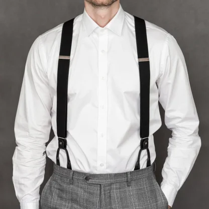 Vintage-style Suspender with Trimmed Button - Image 6