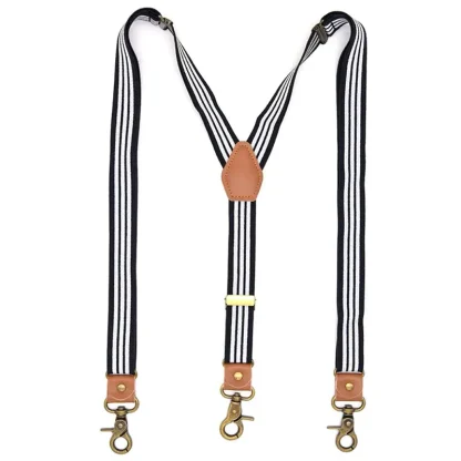 Hooked Suspender with Striped Pattern