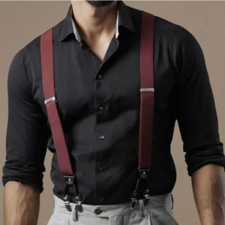 Formal Y-Back Suspender with Multiple Clips