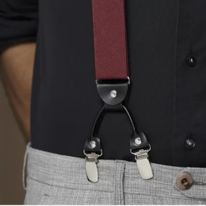 Formal Y-Back Suspender with Multiple Clips - Image 2