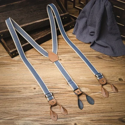Button-Style Suspender with Retro Design - Image 2