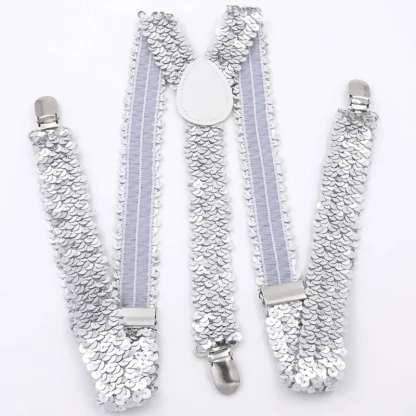 Shiny Suspender with Sequins Design - Image 5