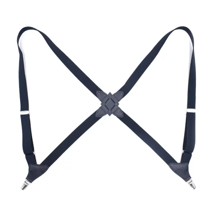 Retro X-back Suspender with Durable Clips - Image 8