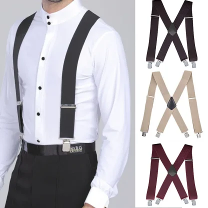Wide Strap Adjustable Suspender for Heavy Duty - Image 2