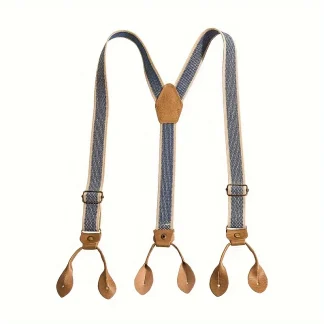 Button-Style Suspender with Retro Design