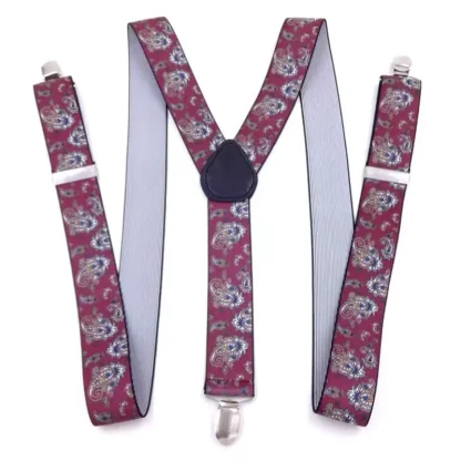 Printed Suspender with Durable Clips