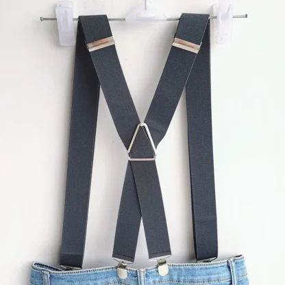 Wide Strap Suspender with Durable Clips - Image 7