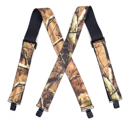X-Shaped Back Suspender with Camo Print