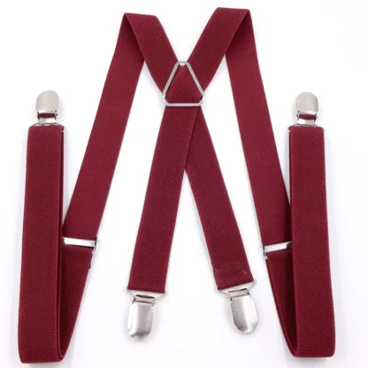 Wide Strap Suspender with Durable Clips - Image 3