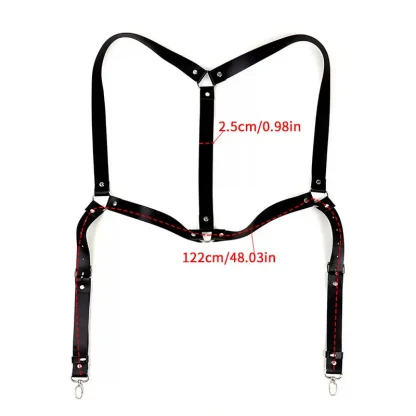Sleek Black Durable Suspenders - Image 6