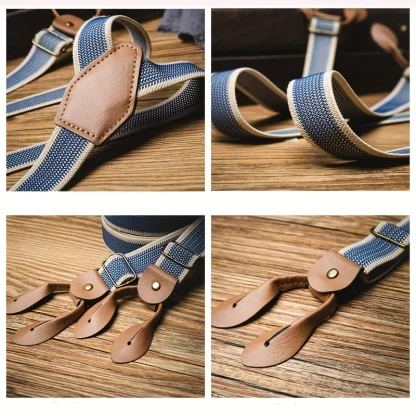 Button-Style Suspender with Retro Design - Image 5