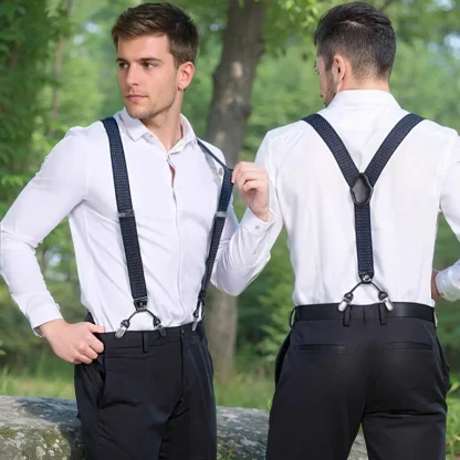 Formal Y-Back Suspender with Multiple Clips - Image 8