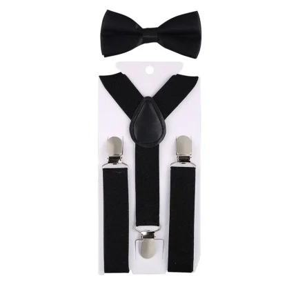 Classic Adjustable Suspender with Bow Tie - Image 5