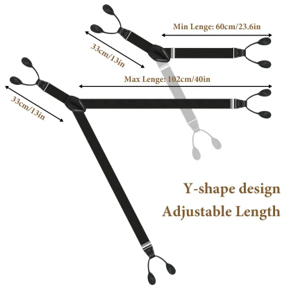 Button Suspenders with Adjustable Strap - Image 7